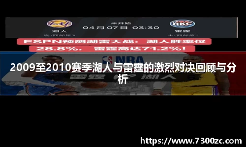 2009至2010赛季湖人与雷霆的激烈对决回顾与分析